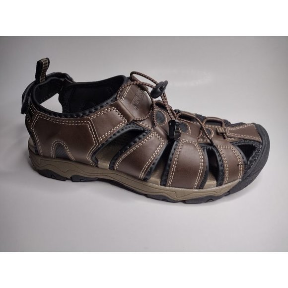 NEW Men\'s KHOMBU COMFORT Brown Tan Black Fisherman Sandal Shoes main image 4